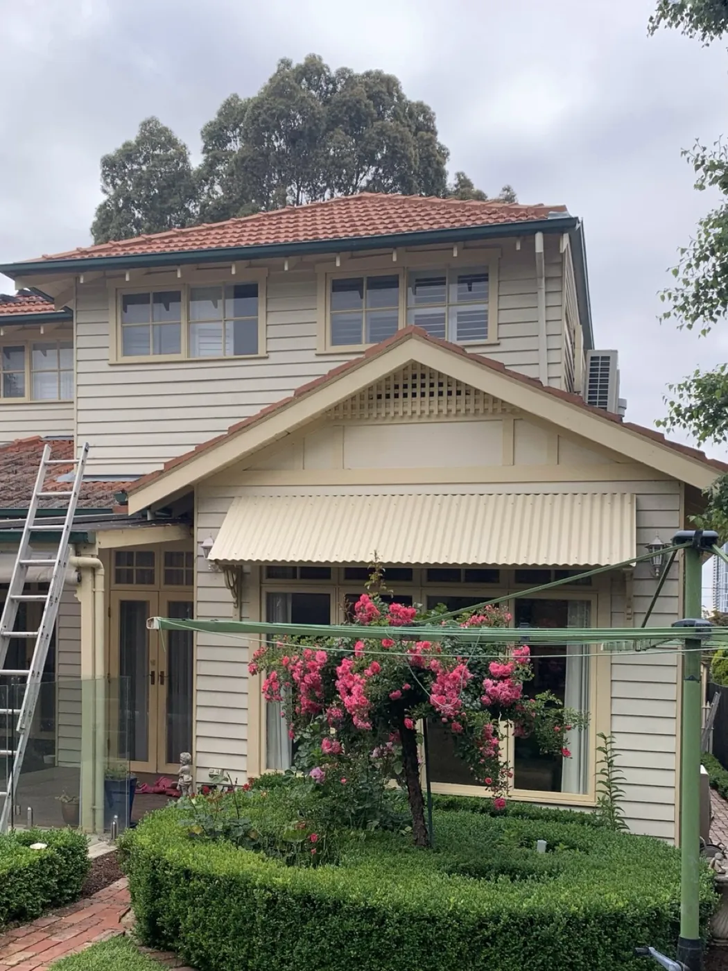 Two-storey rear before, cream, Glen Iris