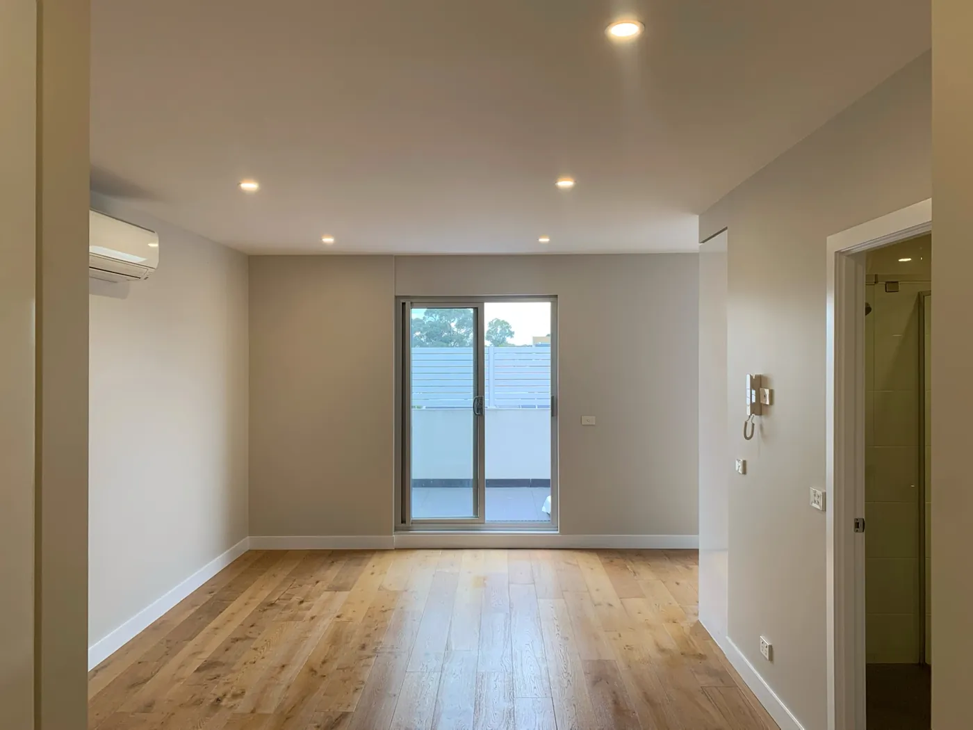 Living room of an apartment in Preston, Melbourne, repainted throughout